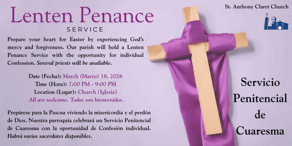 Lenten Penance Service Banner