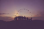 dawn-1840298_150-1840298 dawn, graduates, throwing hats, dusk, people, silhouette, students, success, nature, sunrise, sunset
